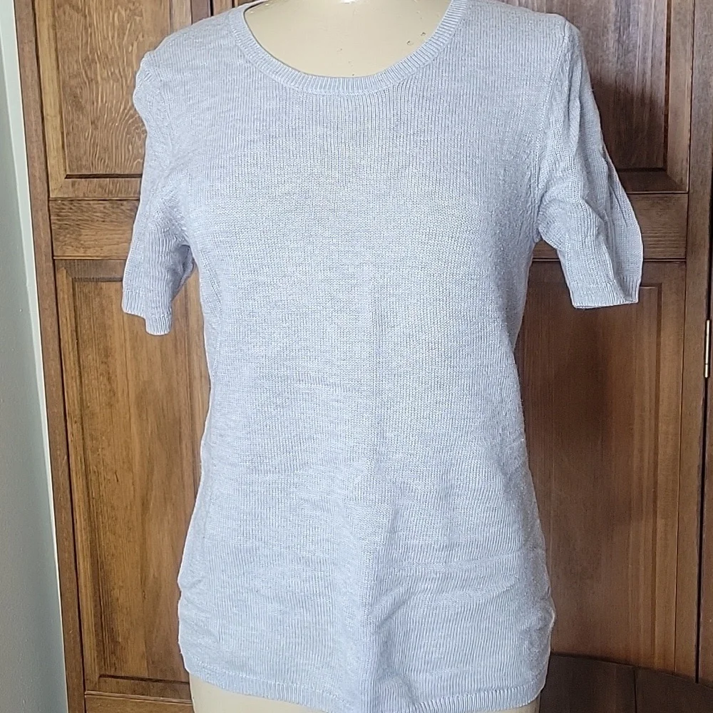 Gap Short Sleeve Wool Blend Sweater Sz L